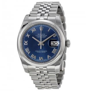 Réplique Rolex Datejust 36 Bleu Cadran Inoxydable Acier Jubile 116200BLRJ