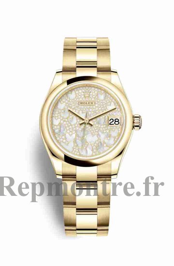 Réplique montre Rolex Datejust 31 jaune 18 ct 278248 Nacre pavee pavee Cadran m278248-0021 - Cliquez sur l'image pour la fermer