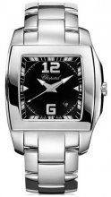 Chopard Two O Ten Noir Dial Acier inoxydable Dames Réplique Montre 118464-3001