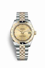 Réplique montre Rolex Datejust 31 Jaune Roles jaune 18 ct 178343 m178343-0050
