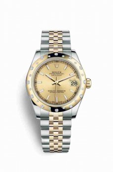 Réplique montre Rolex Datejust 31 Jaune Roles jaune 18 ct 178343 m178343-0050