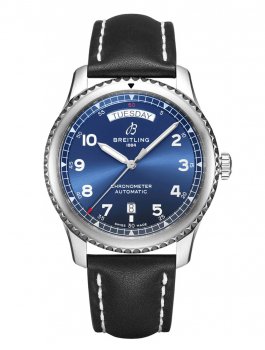 Replique Breitling Aviator 8 automatique Chronometer Cadran bleu Men's A45330101C1X4