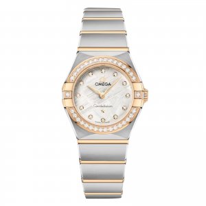 Montre Copie Omega Constellation 25 mm pour femme Gris O13125256099002