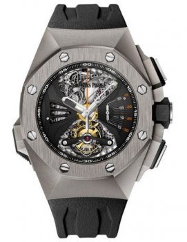 Réplique Audemars Piguet Royal Oak Offshore Tourbillon Chronographe 26576TI.OO.D002CA.01