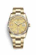 Réplique montre Rolex Day-Date 36 jaune 18 ct 118238 couleur m118238-0311