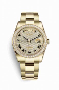 Réplique montre Rolex Day-Date 36 jaune 18 ct 118348 Cadran de m118348-0226
