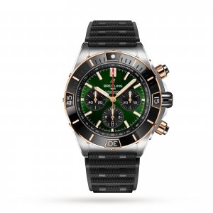 Breitling Super Chronomat B01 44 en acier inoxydable et bracelet en caoutchouc en or rouge 18 carats Replique de montre UB0136251L1S1