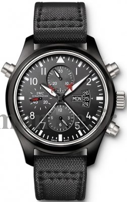 Réplique IWC Montres d'Aviateur Double Chronographe Haut GUN Hommes Montre IW379901 - Cliquez sur l'image pour la fermer