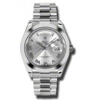 Réplique Rolex Day-Date II Rhodium Cadran Platine President 218206RRP