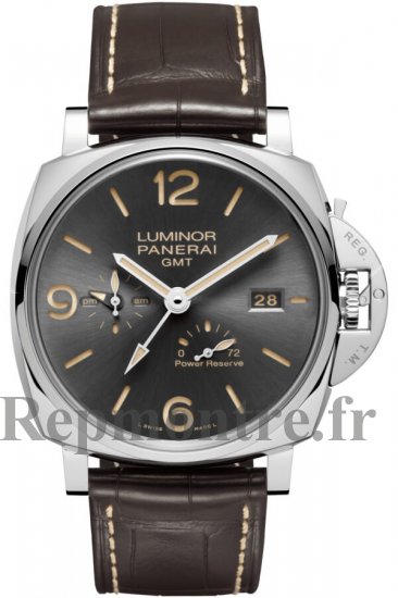 Imitation-Copie-Contrefait de Panerai Luminor Due 3 Jours GMT 45mm PAM00944 - Cliquez sur l'image pour la fermer