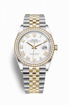 Réplique montre Rolex Datejust 36 Jaune Roles jaune 18 ct 126283RBR AB2030161C1S1