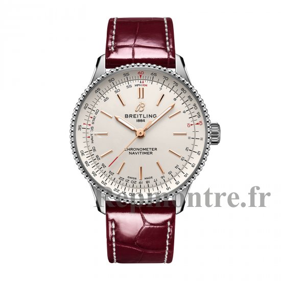 Replique montre Breitling Navitimer 36 mm pour femme Alligator argente A17327211G1P1 - Cliquez sur l'image pour la fermer