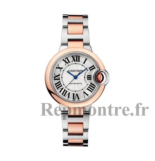 Copie de Cartier Ballon Bleu 33 mm Acier inoxydable & Or Rose Dame W2BB0032 - Cliquez sur l'image pour la fermer