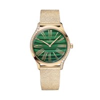 Omega De Ville Tresor 36mm Dames Replique montre Vert Moonshine Or O42855366099003