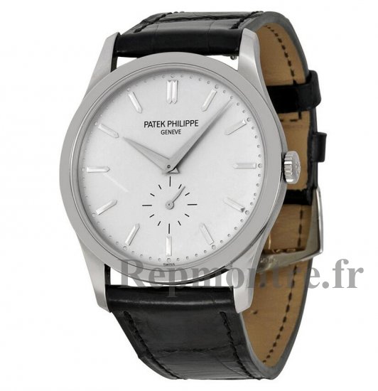 Réplique Patek Philippe Calatrava Argent Cadran 18 kt Blanc Or 5196G/001 - Cliquez sur l'image pour la fermer