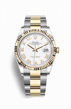 Réplique montre Rolex Datejust 36 Jaune Roles jaune 18 ct 126233 m126233-0030