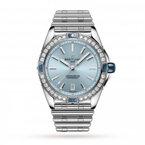 Breitling Super Chronomat Automatique 38 Bracelet en acier inoxydable bleu Replique montre A17356531C1A1
