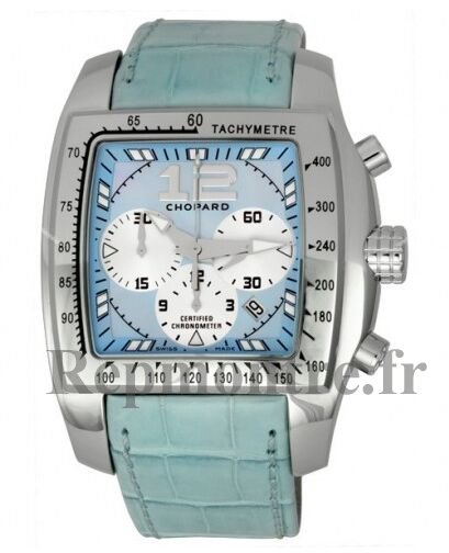 Chopard Two O Ten Acier Blue Chronograph hommes Réplique Montre 16/8961 - Cliquez sur l'image pour la fermer