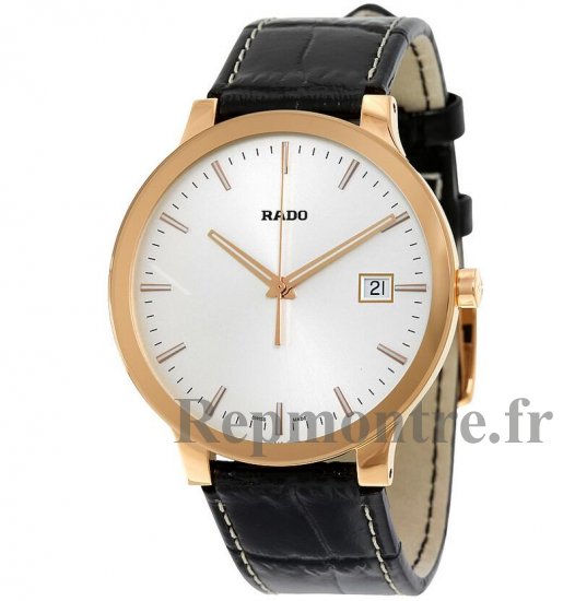 Rado Centrix blanc Dial Cuir brun fonce Quartz Réplique Montre R30554105 - Cliquez sur l'image pour la fermer