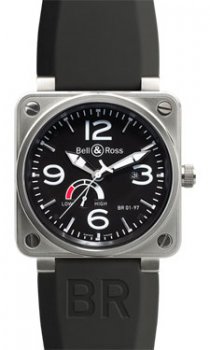 Réplique Bell & Ross BR 01-97 Acier Noir BR 01-97 Power Reserve Acier Montre