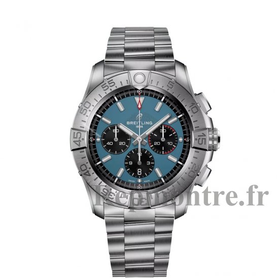 Breitling Super Avenger B01 Chronographe 46 EB0148101C1E1 Titane Bracelet Bleu - Cliquez sur l'image pour la fermer