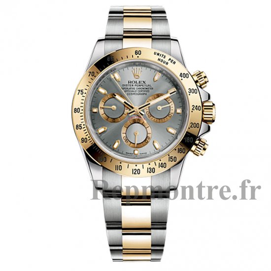 Réplique Rolex Cosmograph Daytona cadran gris en acier inoxydable Montre Homme - Cliquez sur l'image pour la fermer