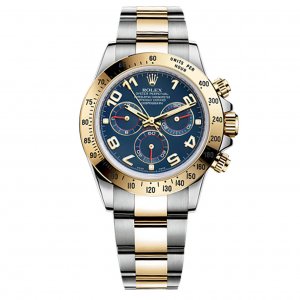 Réplique Rolex Cosmograph Daytona Cadran Bleu Montre Homme en acier inoxydable