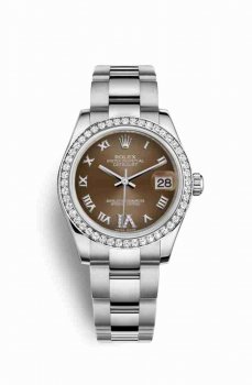 Réplique montre Rolex Datejust 31 Blanc Roles blanc 178384 Bronze Cadran m178384-0026