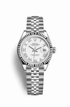 Réplique montre Rolex Datejust 28 Blanc Role blanc 279174 m279174-0019