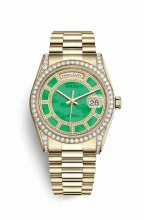 Réplique montre Rolex Day-Date 36 jaune 18 ct en semble de cosses 118388 m118388-0157