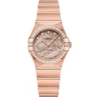 Omega Constellation Manhattan 28 Quartz Sedna Or Diamant Meteorite Rose 131.55.25.60.99.002