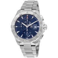 Tag Heuer Aquaracer Chronographe Automatique Acier Inoxydable Cadran Bleu CAY2112.BA0927 Homme Repliuqe Montre