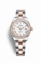 Réplique montre Rolex Datejust 28 Everose Roles 18 ct Everose 279381RBR m279381rbr-0022
