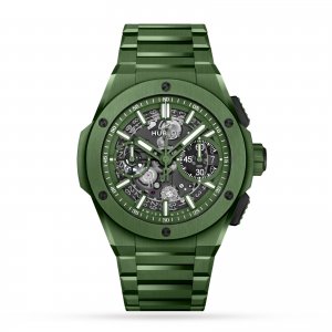 Hublot Big Bang Integrated Green Ceramic 42mm Replique montre pour homme 451.GX.5220.GX