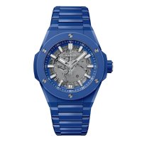 Hublot Big Bang Integrated Time Only Bleu Indigo Ceramique 40 mm ?dition Limitee Montre Replique Gris 456.EX.5129.EX