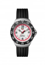 Montre TAG Heuer Formula 1 Solargraph 38 en acier inoxydable et caoutchouc blanc WBY111A.FT8106