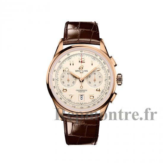 Breitling Premier B01 Chronographe 42mm Montre Replique Homme Creme RB0145371G1P1 - Cliquez sur l'image pour la fermer