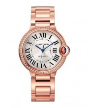 Copie de Cartier Ballon Bleu de Cartier 36 mm Or Rose Diamants WJBB0064