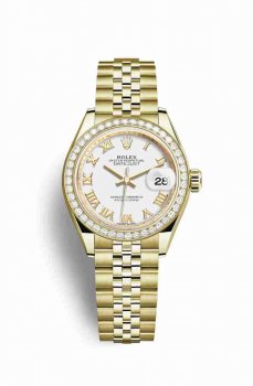 Réplique montre Rolex Datejust 28 jaune 18 ct 279138RBR m279138rbr-0032
