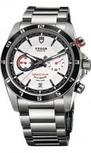 Réplique Tudor Grantour Chrono Fly-Back Cadran Blanc Inoxydable Acier Homme Montre