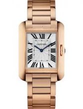 Réplique Montre Cartier Tank Anglaise argented Flinque Dial Femmes W5310041