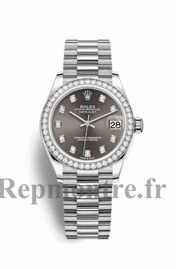 Réplique montre Rolex Datejust 31 blanc 278289RBR Gris fonce en semble Cadran m278289rbr-0006 - Cliquez sur l'image pour la fermer