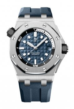 Replique Audemars Piguet Royal Oak Offshore Diver Acier inoxydable Blue 15720ST.OO.A027CA.01