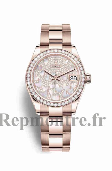 Réplique montre Rolex Datejust 31 Everose 278285RBR de nacre papillon Cadran m278285rbr-0009 - Cliquez sur l'image pour la fermer