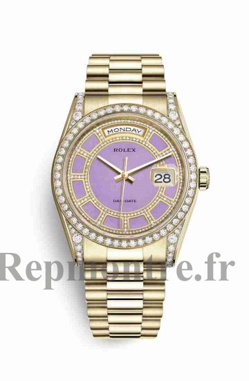 Réplique montre Rolex Day-Date 36 jaune 18 ct sertissage 118388 m118388-0161 - Cliquez sur l'image pour la fermer