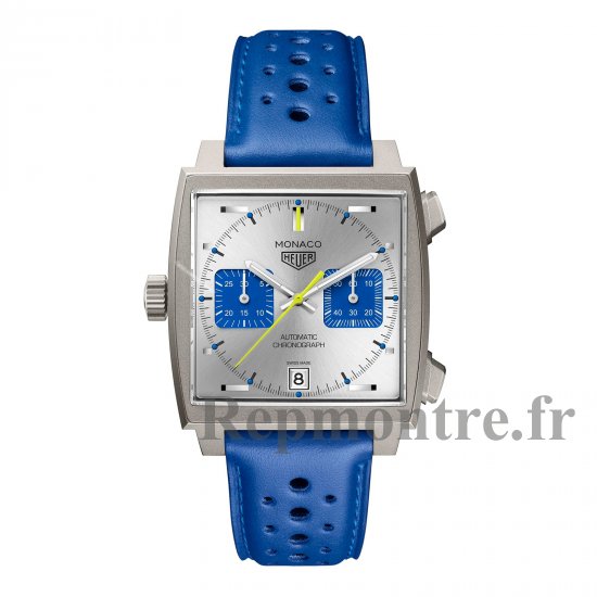TAG Heuer Monaco Chronographe Racing Bleu ?dition Limitee 39mm Montre Replique Homme Argent CAW218C.FC6548 - Cliquez sur l'image pour la fermer