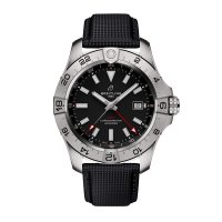 Breitling Avenger Automatique GMT 44mm Montre Copie Homme Cuir Noir A32320101B1X1