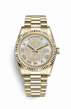 Réplique montre Rolex Day-Date 36 jaune 18 ct 118238 m118238-0123