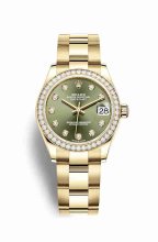 Réplique montre Rolex Datejust 31 jaune 18 ct 278288RBR m278288rbr-0014