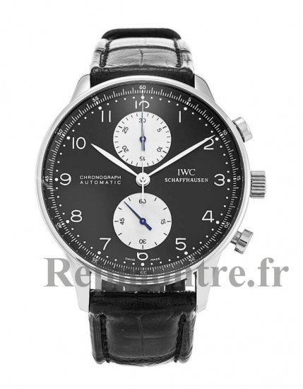 IWC Portugieser Chrono Automatique Acier Noir Homme IW371404 Réplique Montre - Cliquez sur l'image pour la fermer